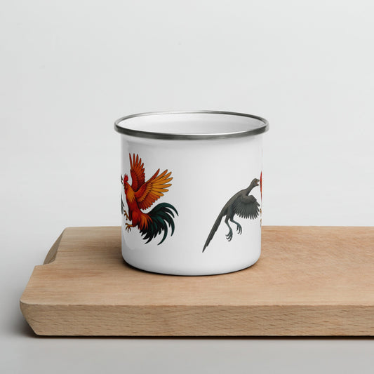 Chickasaurous Cousin Battel Enamel Mug