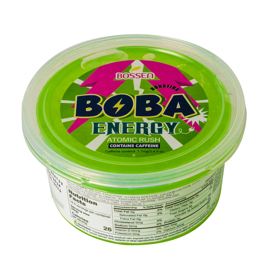 "TOP DEAL" Atomic Rush Bursting Boba ENERGY | Caffeinated Popping Boba | Foodservice Bossen Canada Distribution | Ships Free Within Canada on Orders Above CAD $199