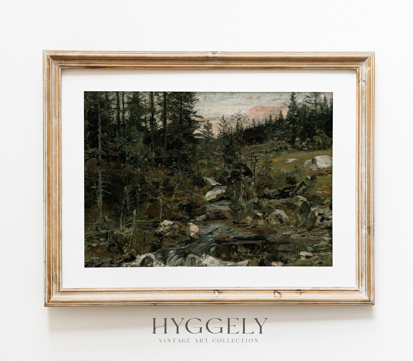 Vintage Moody Landscape Art Print L0122