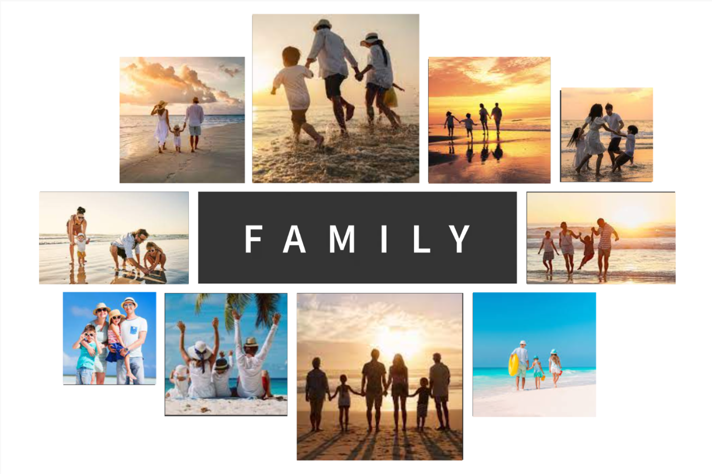 36″X24″ Collage Canvas Photo Family