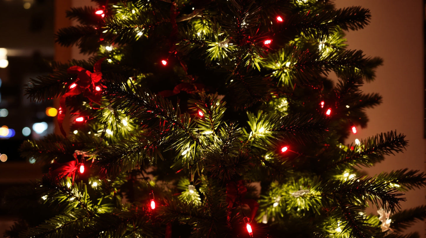 60 LED Red Lights: 10 Strands