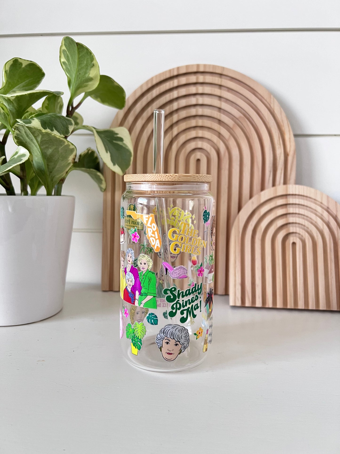 Golden Girls Glass Cup