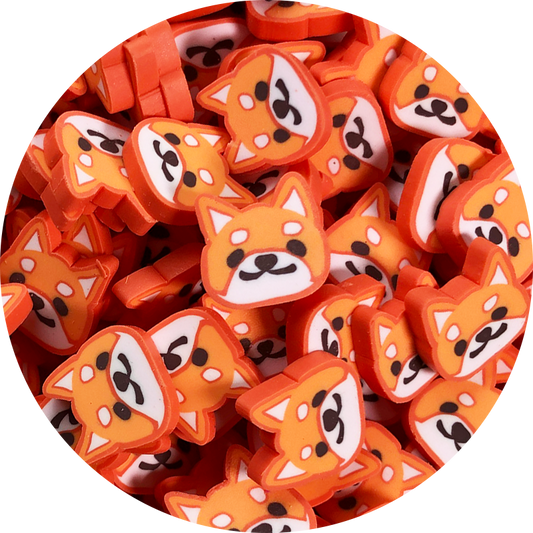 Shiba inu Fimo Slices