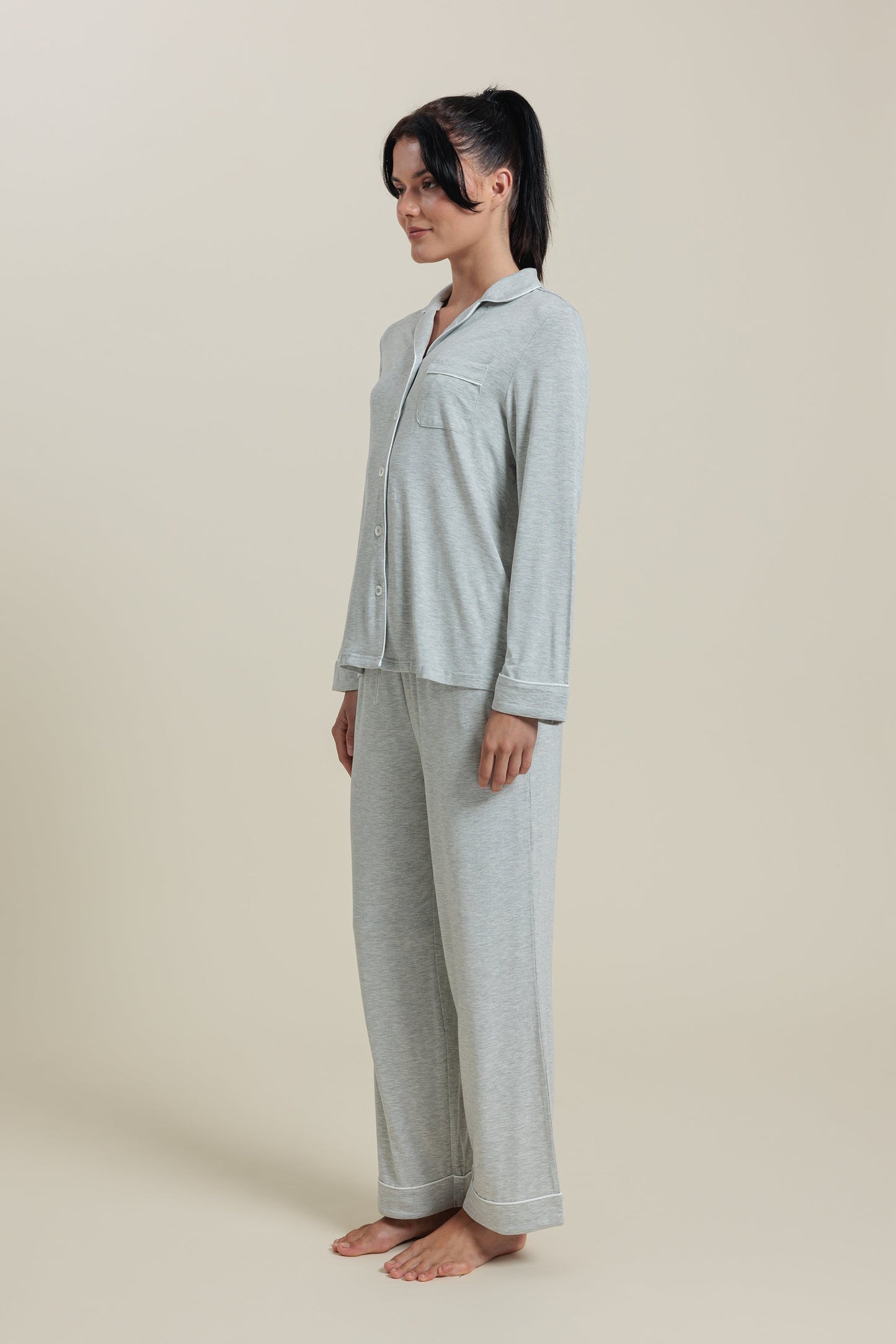Sleepwear Set <br/>Bamboo Button-Up Pajama Set