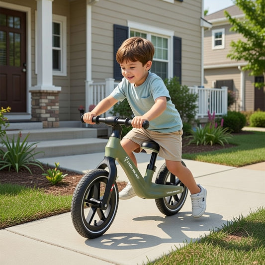 Balance Bike  | 12" Sports Bike | No Pedal Balance Bike (Green)