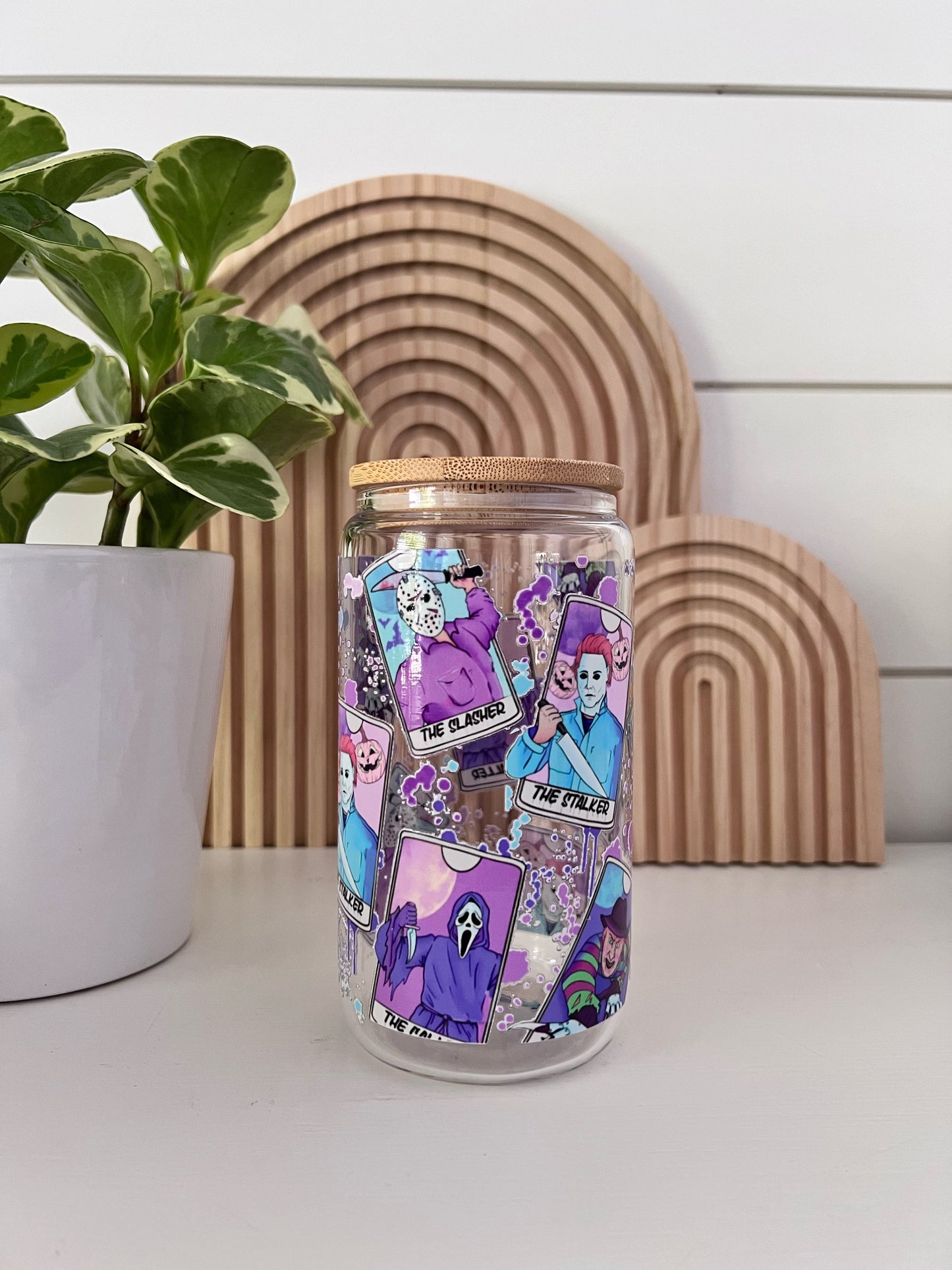 Halloween Killers Glass Cup