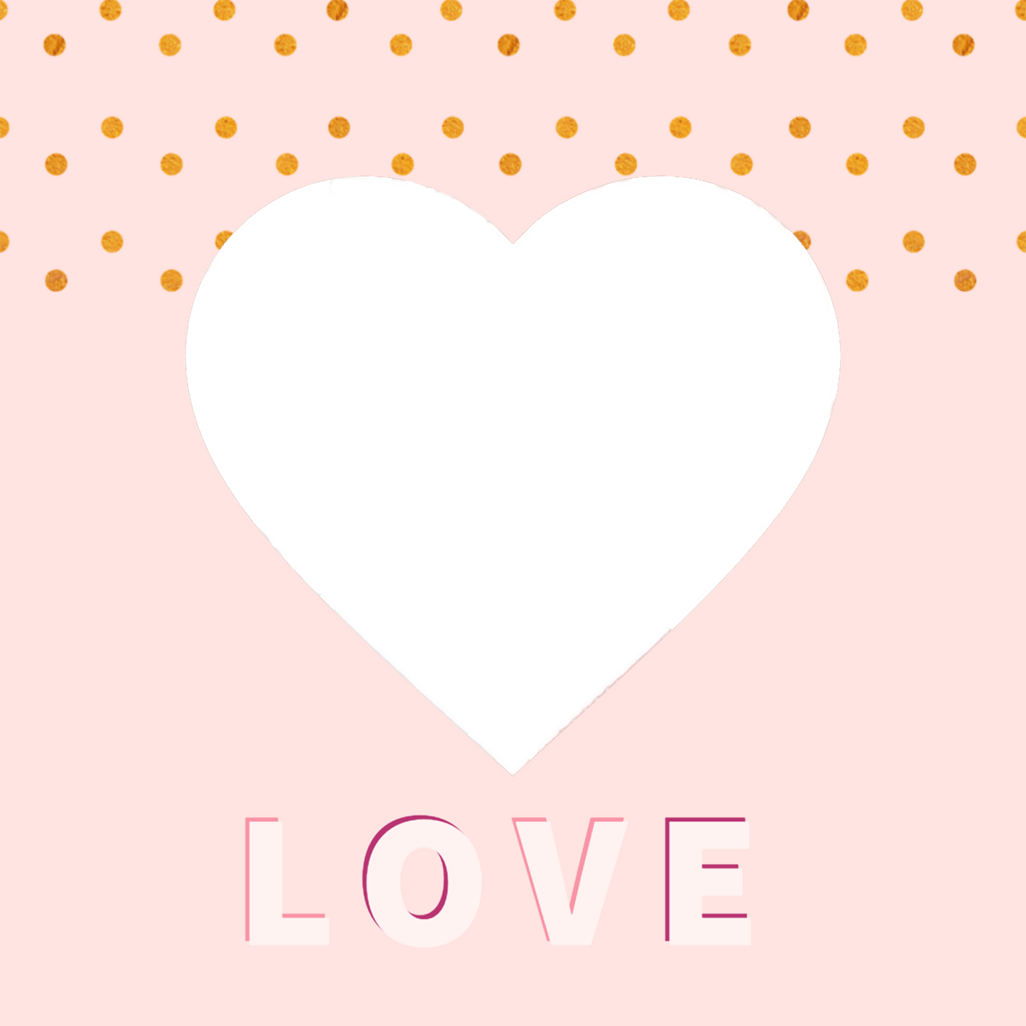 16" x 16" Collage Canvas Photo Love Heart Canvas Print