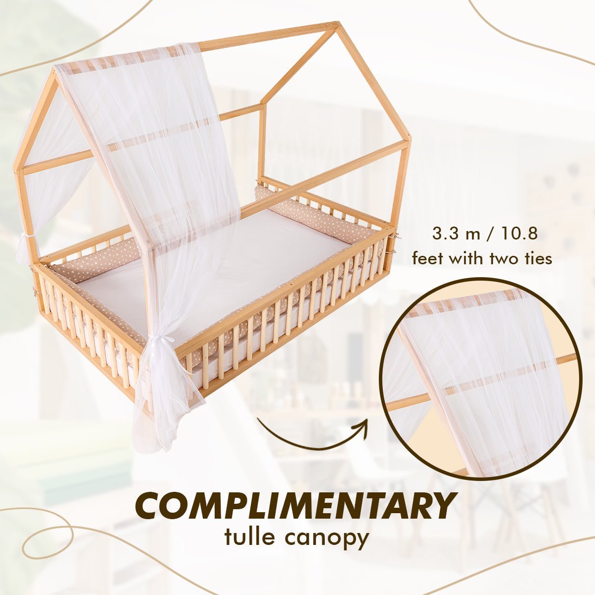 House Bed For Kids and Toddlers from 1 y.o.