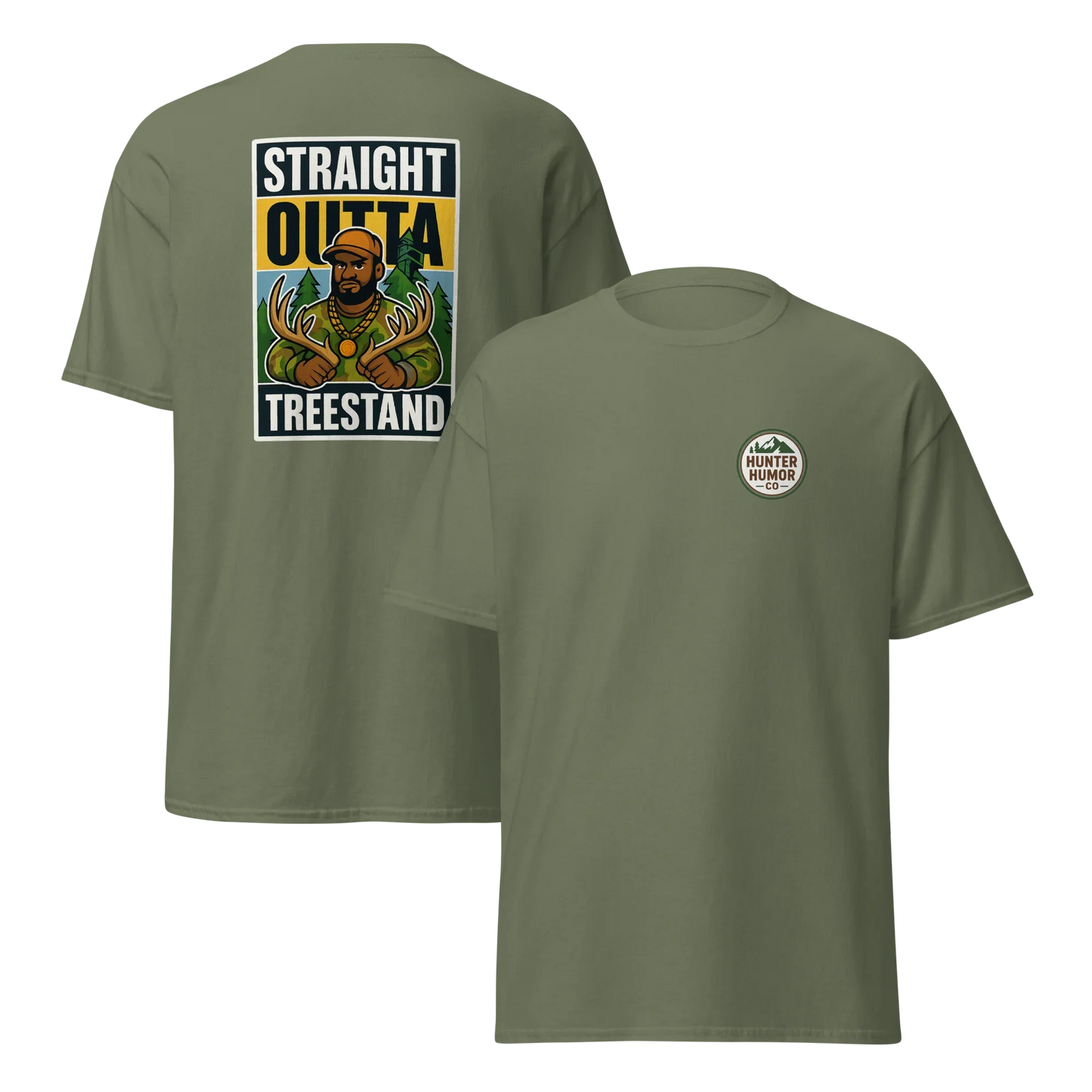 Hunter Humor Straight Outta Treestand T-Shirt