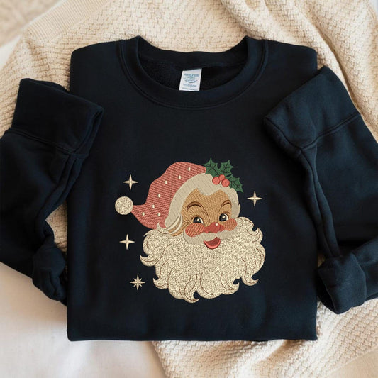 Embroidered Vintage Santa Vibes Made In Canada