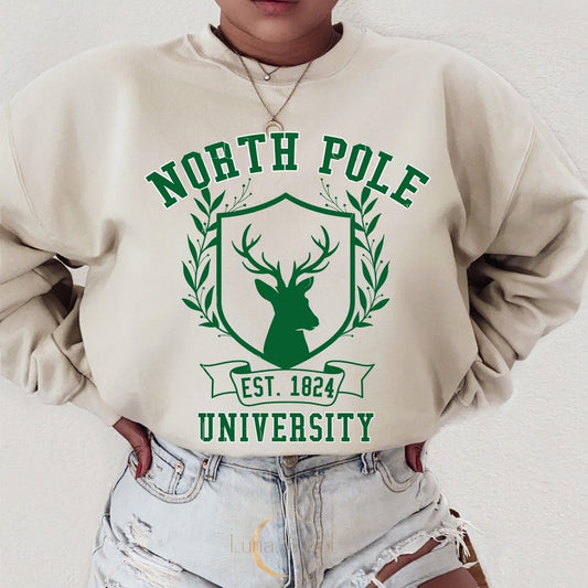 T-Shirt Or Sweatshirt  Christmas The North Pole .