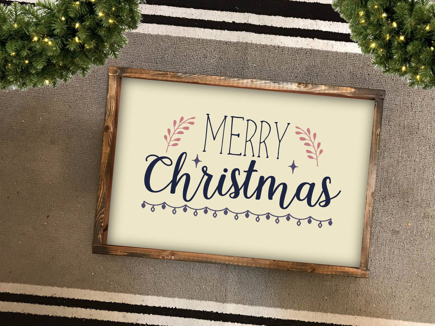 Large Merry Christmas Wood Sign, Merry Christmas Sign Wood. Merry Christmas Sign Rustic Mantle Decor. Farmhouse Christmas Decor