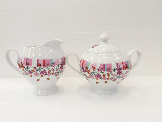 Luminarc 4" Footed Sugar & Creamer Set Liberty
