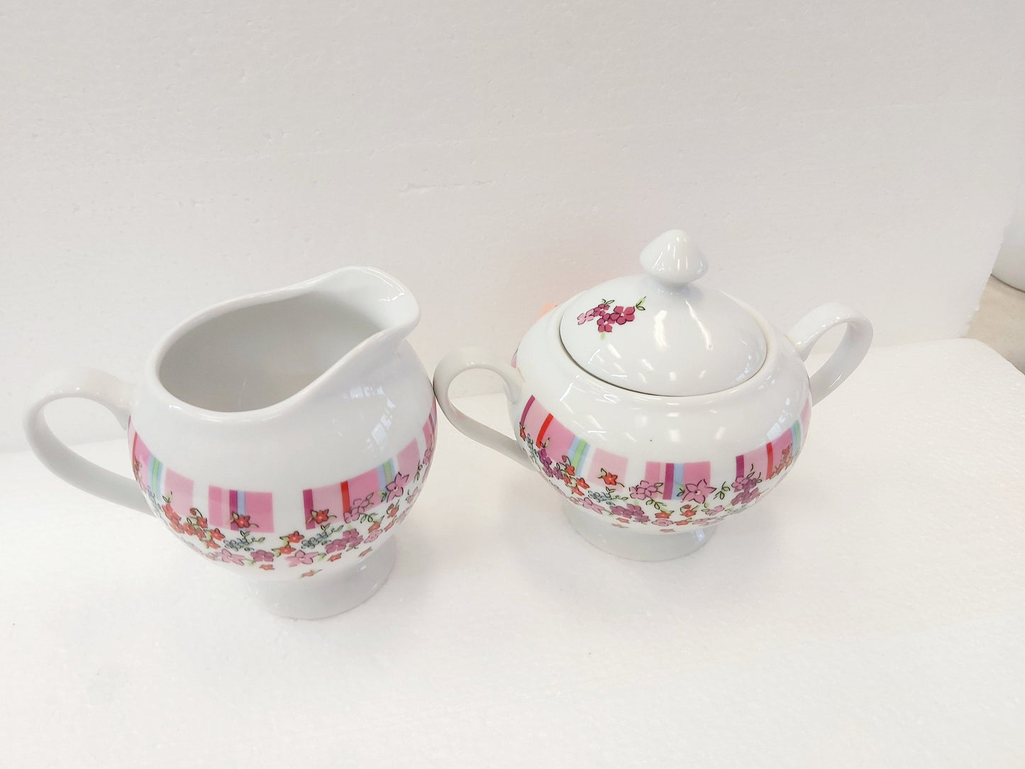 Luminarc 4" Footed Sugar & Creamer Set Liberty