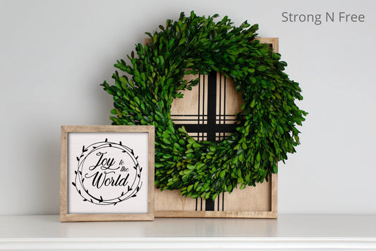 Holiday Decor  Joy to the World Christmas  Christmas Sign Christmas Decor Christmas mini  holiday decor