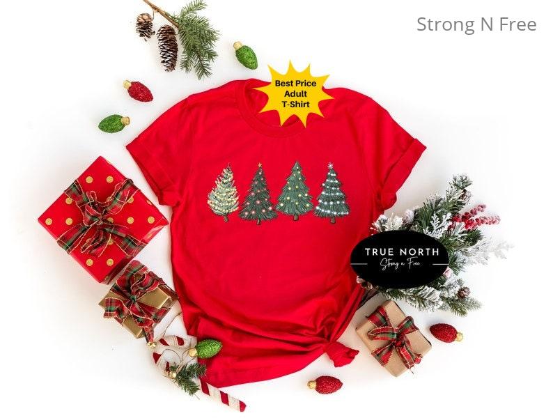 Christmas Sweatshirt, Christmas Sweater, Christmas Crewneck, Christmas Tree Sweatshirt, Holiday Sweaters for Women, Winter Sweatshirt .