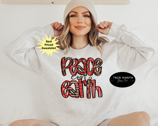 T-Shirt Or Sweatshirt Christmas , Peach On Earth .