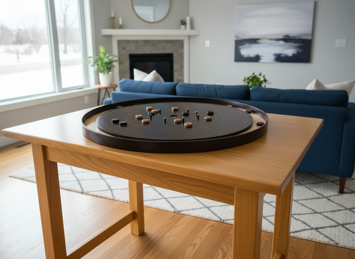 The Maple Marvel by Crokinole Canada - Tournament Crokinole Board Game Set - Meets NCA Standards