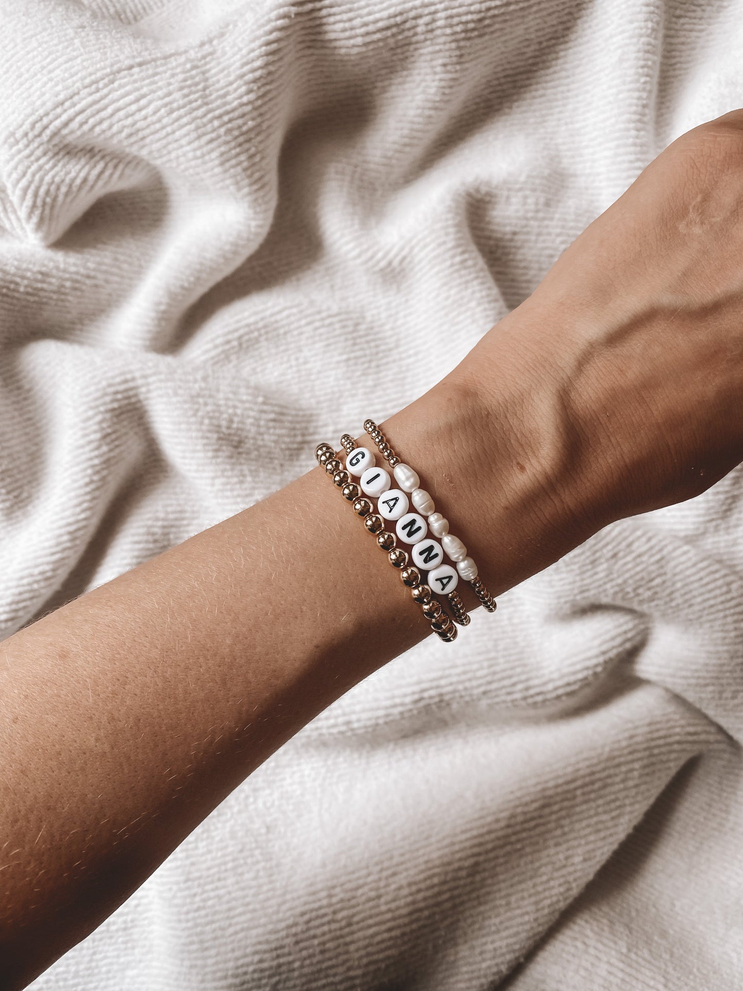 3mm 14K Gold Filled Custom Name Bracelet