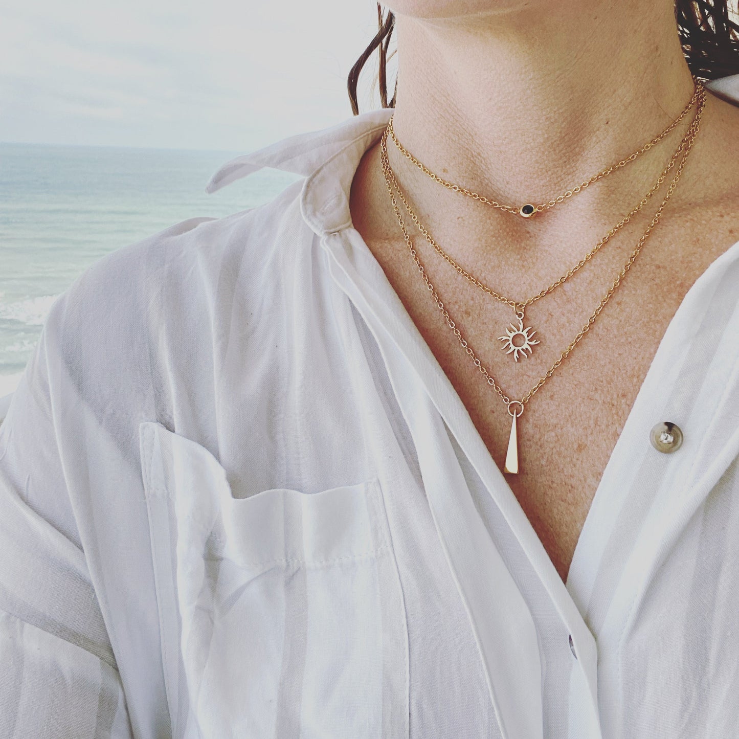 Golden Sunburst Necklace