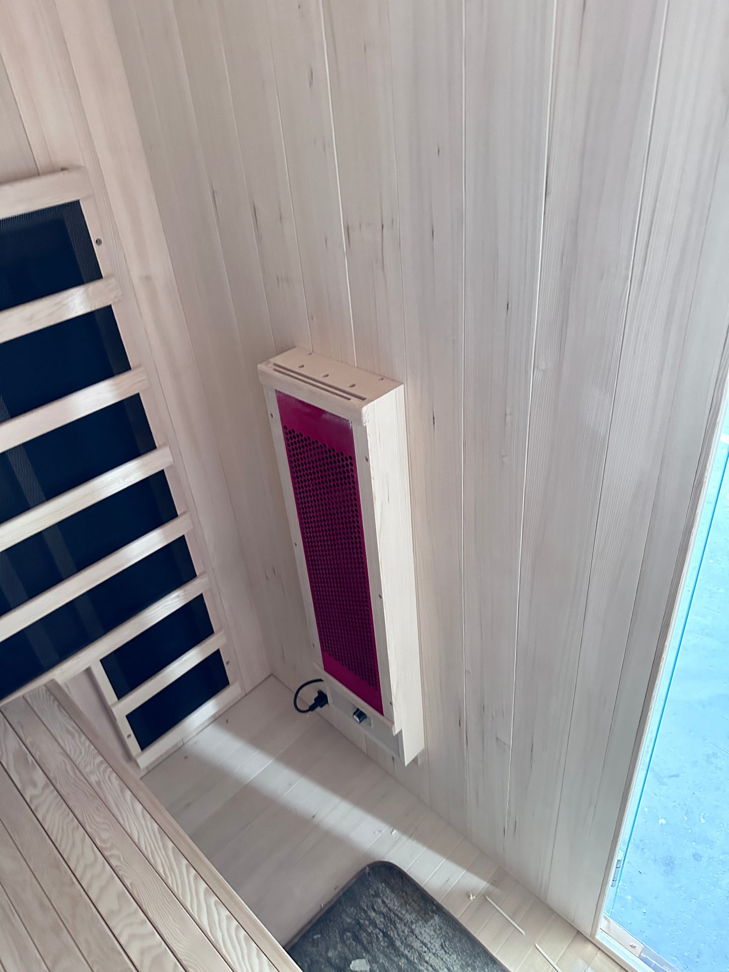 Blisspod | Milano | Full Spectrum Sauna Canadian Hemlock Ultra Low EMF, 7 Far Infrared & Red Glass Heater & Chromotherapy – 3 Person
