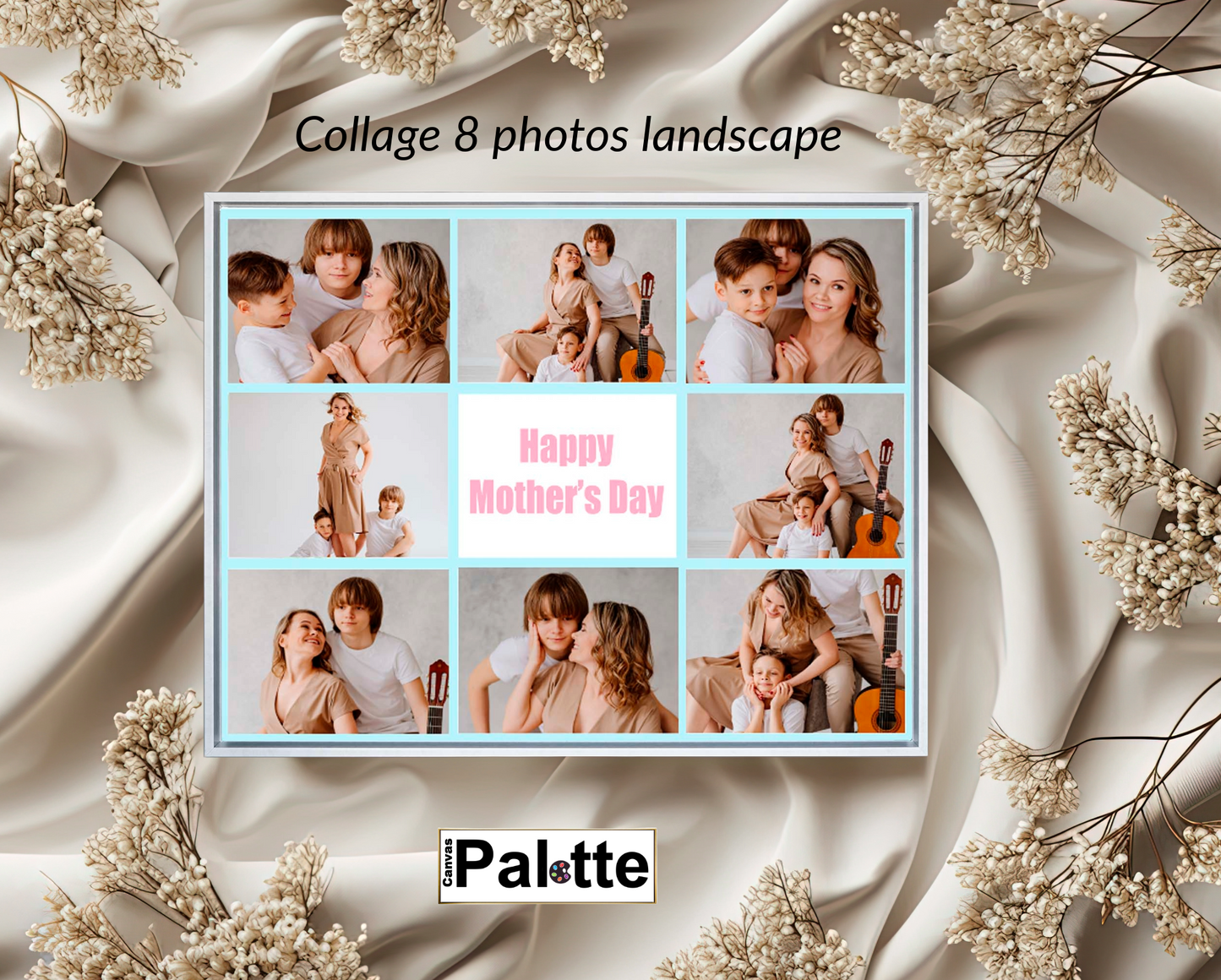 20"X16" Collage Canvas Photo Mother's Day