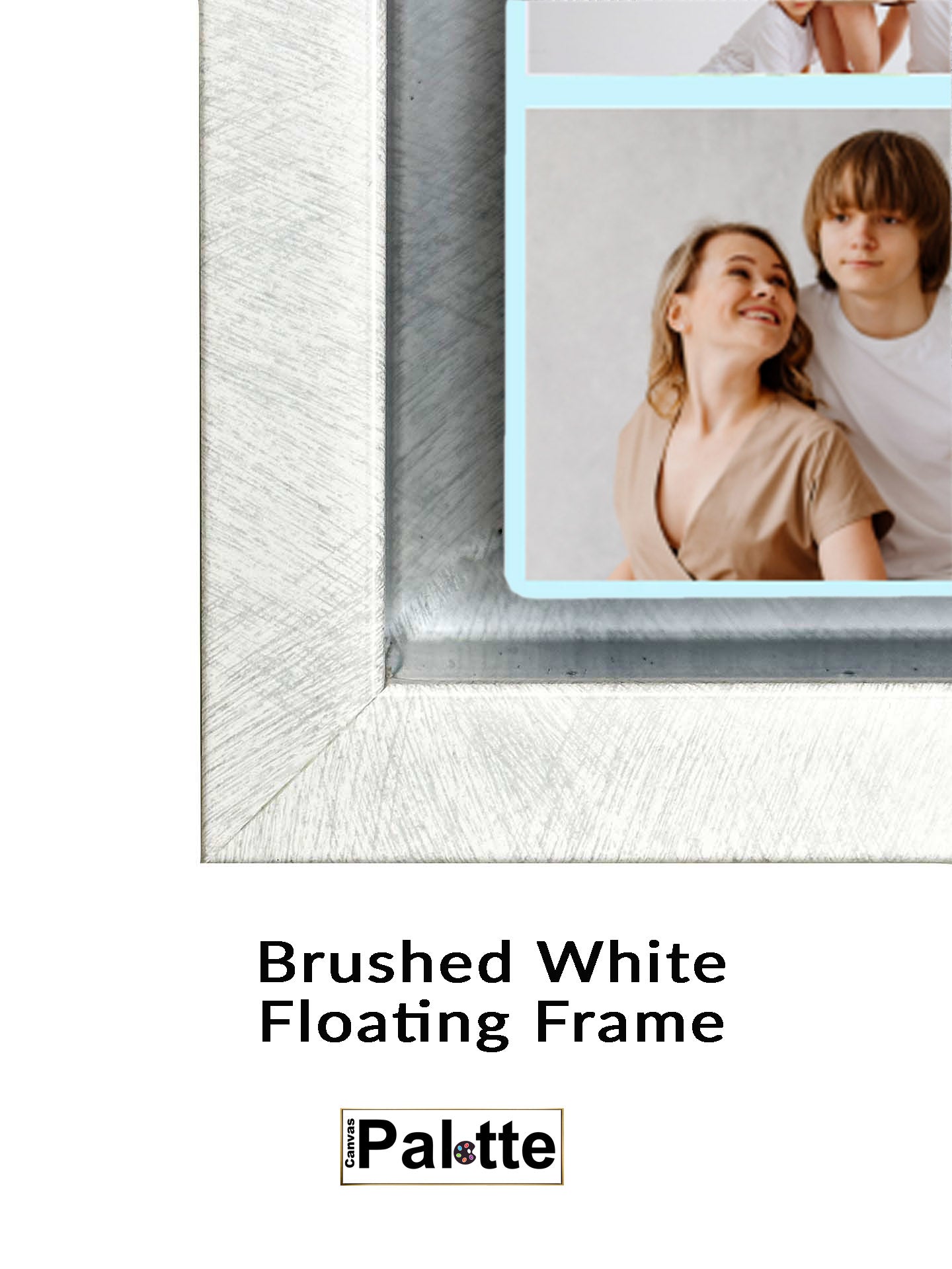 Floating Frame Brushed White