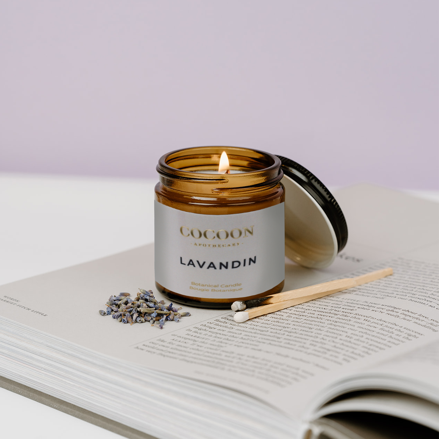Lavandin Botanical Candle