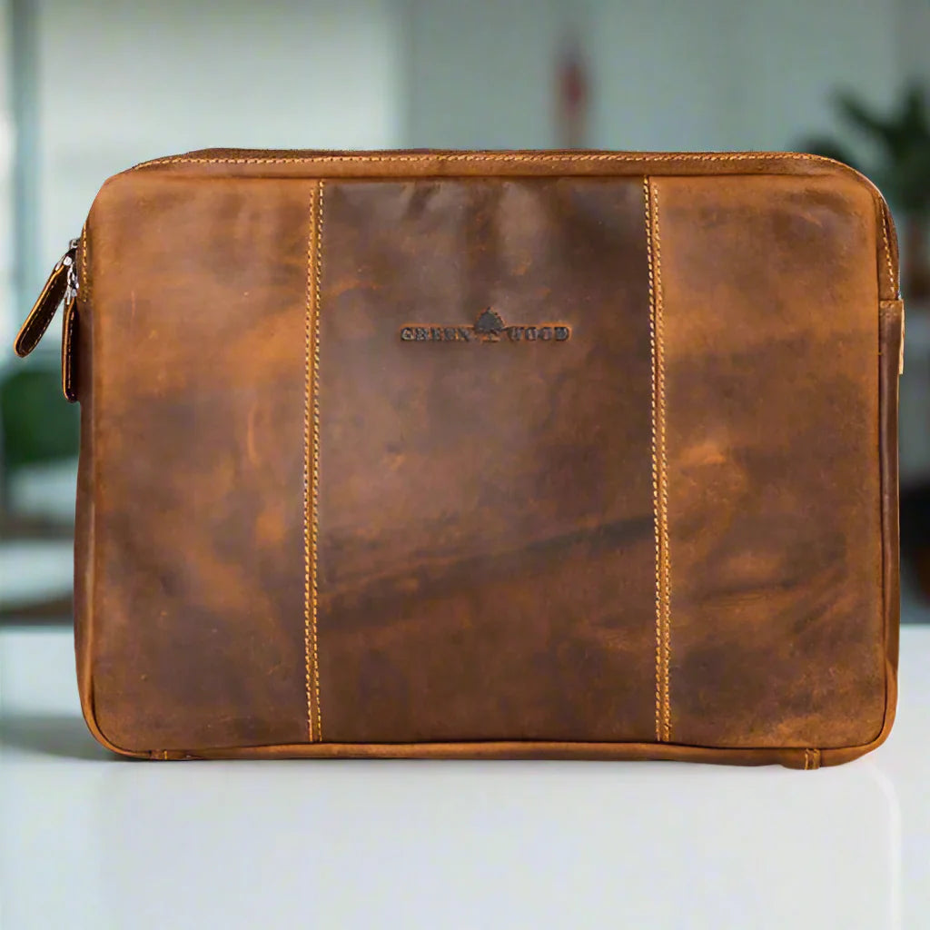 Greenwood Leather Laptop Sleeve for MacBook Pro/Air 13"