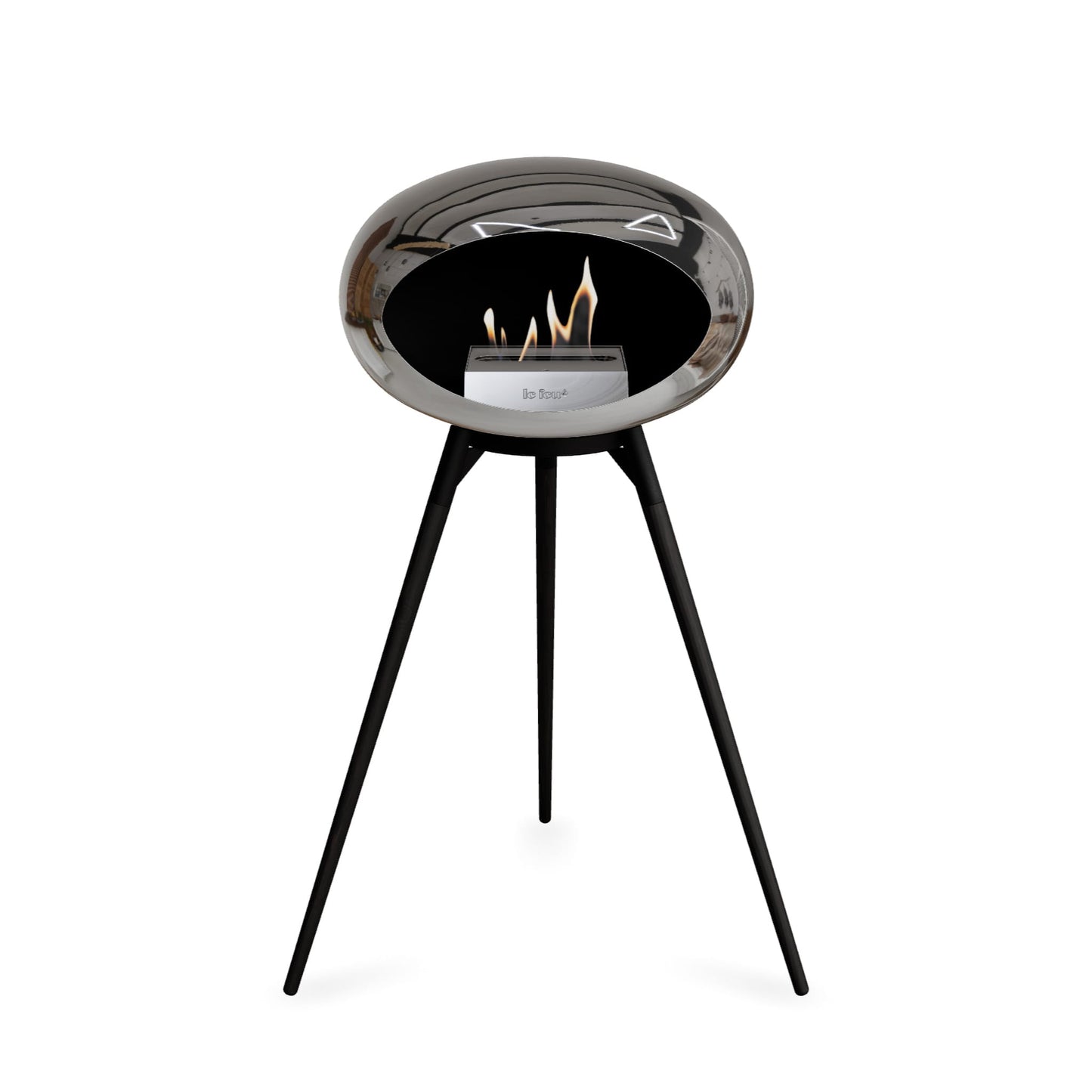 Le Feu Ground High Dome <br>Chromed Silver