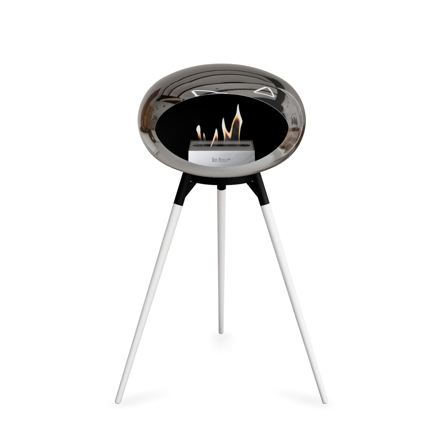 Le Feu Ground High Dome <br>Chromed Silver