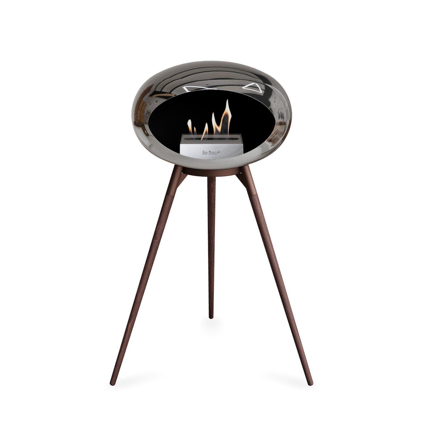 Le Feu Ground High Dome <br>Chromed Silver