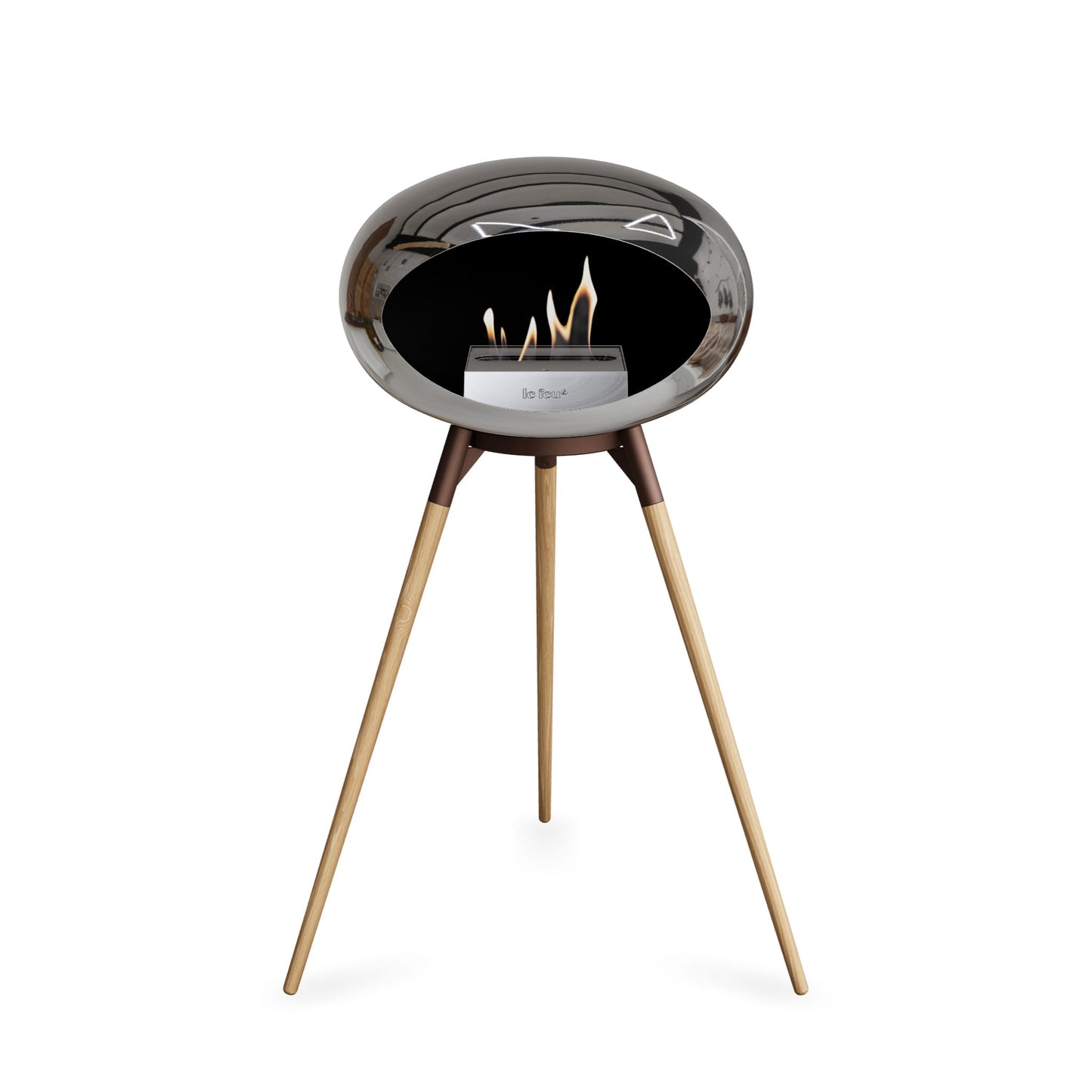 Le Feu Ground High Dome <br>Chromed Silver
