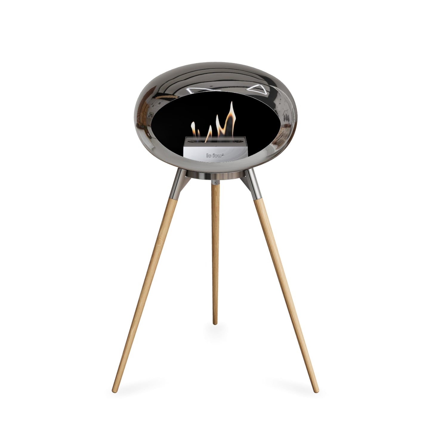 Le Feu Ground High Dome <br>Chromed Silver