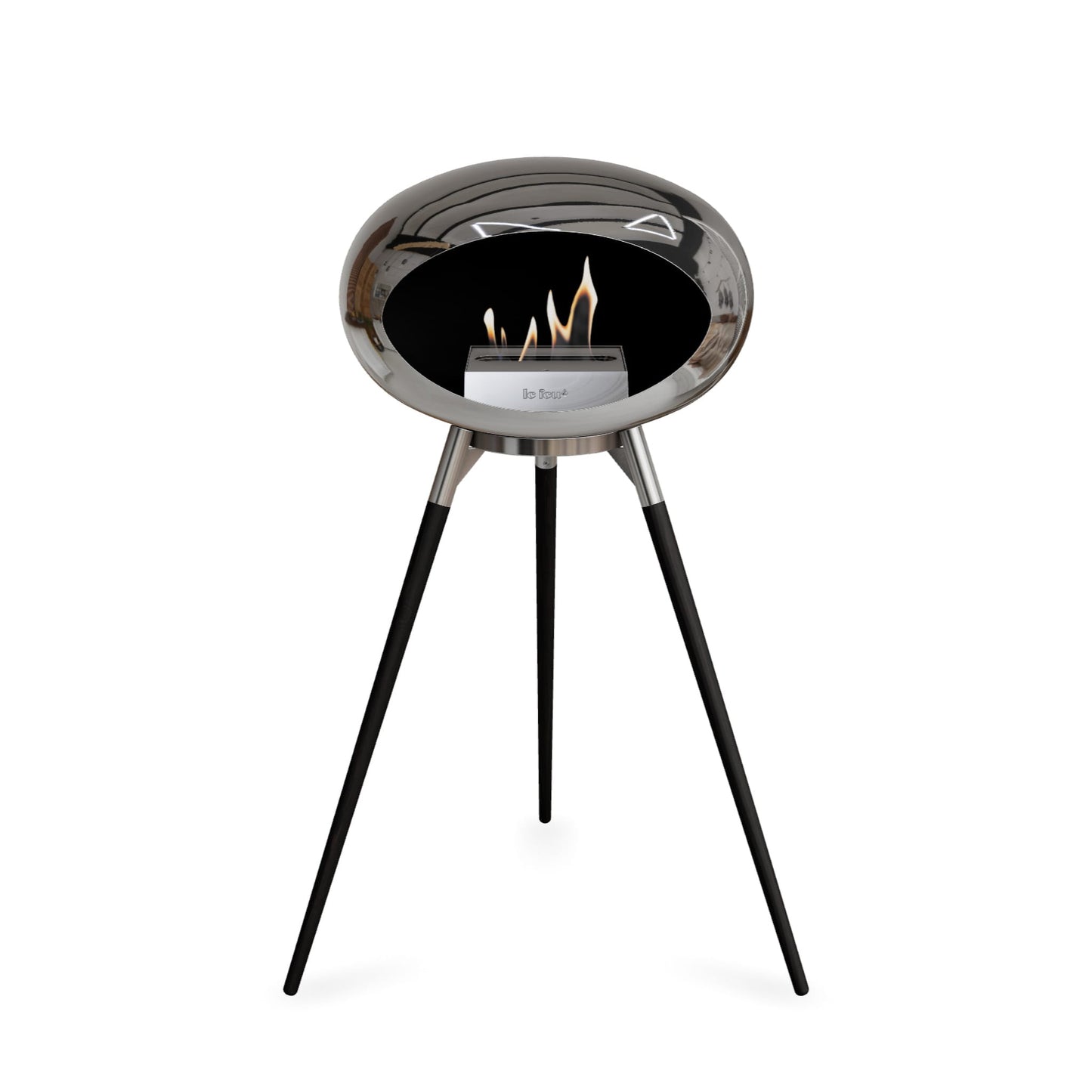 Le Feu Ground High Dome <br>Chromed Silver