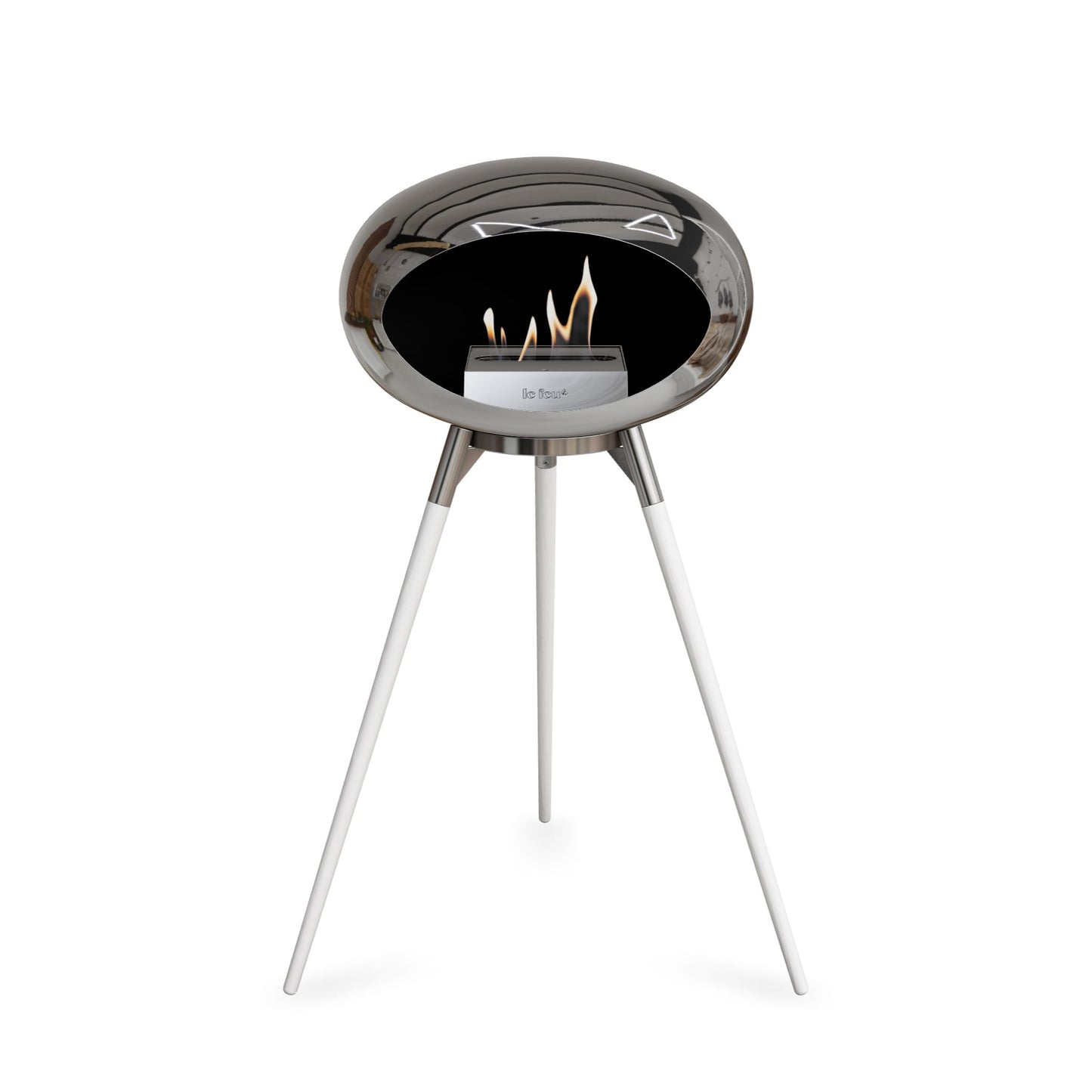 Le Feu Ground High Dome <br>Chromed Silver