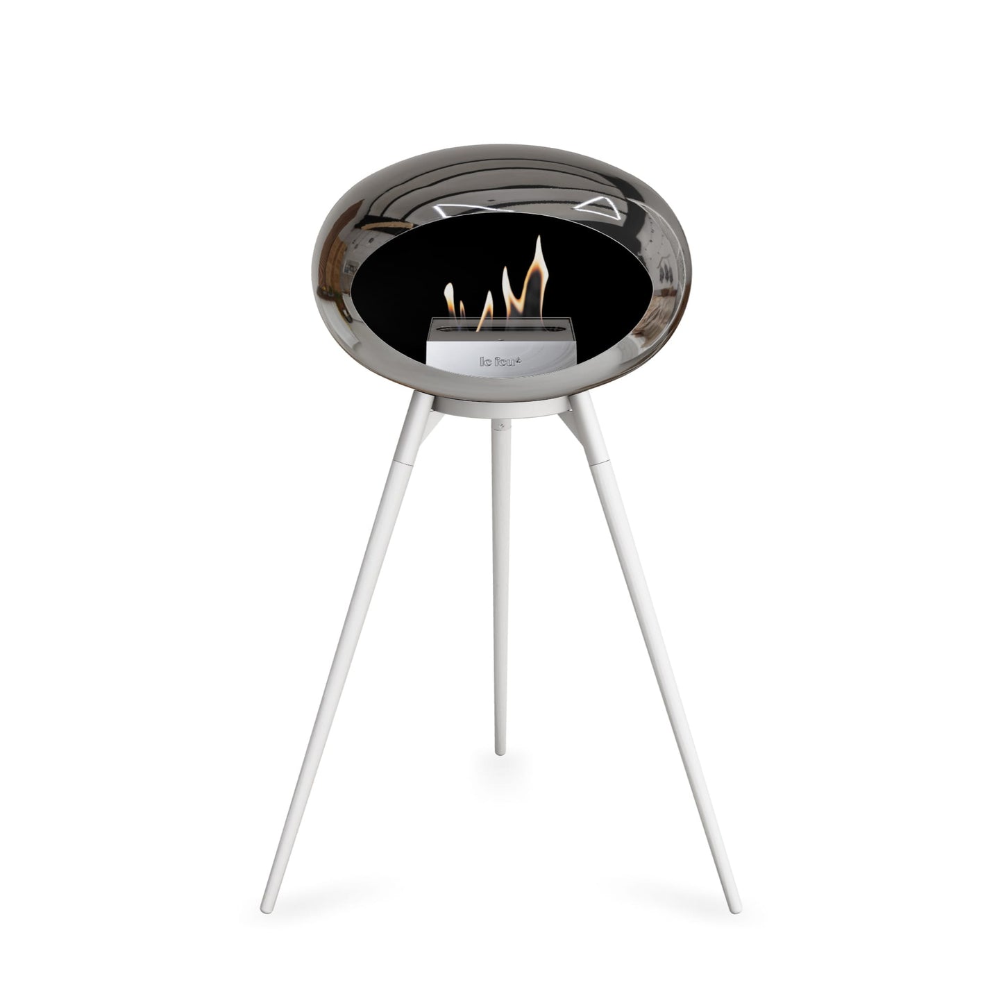 Le Feu Ground High Dome <br>Chromed Silver