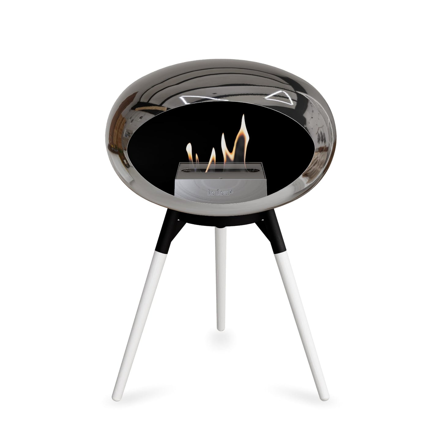 Le Feu Ground Low Dome <br>Chromed Silver
