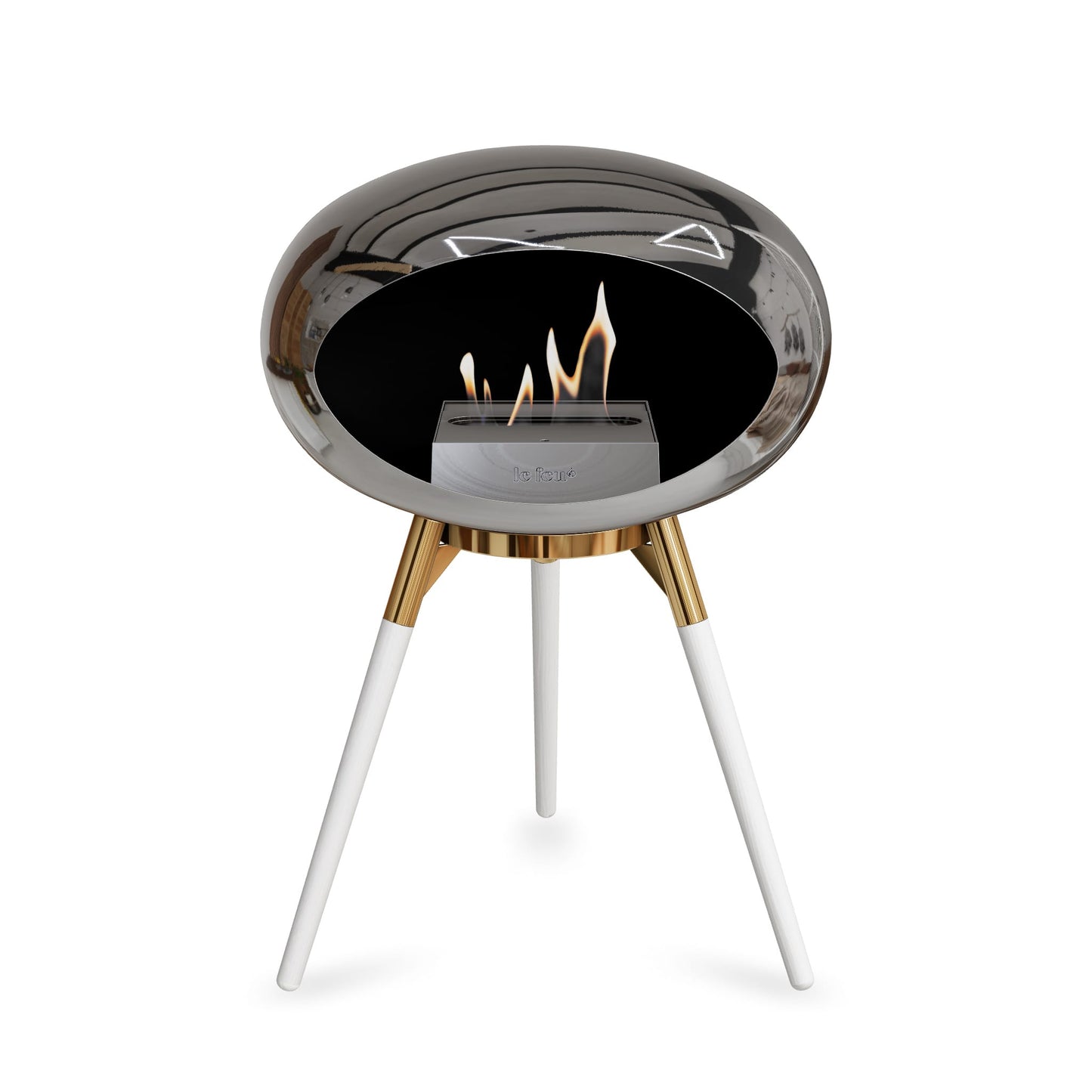 Le Feu Ground Low Dome <br>Chromed Silver