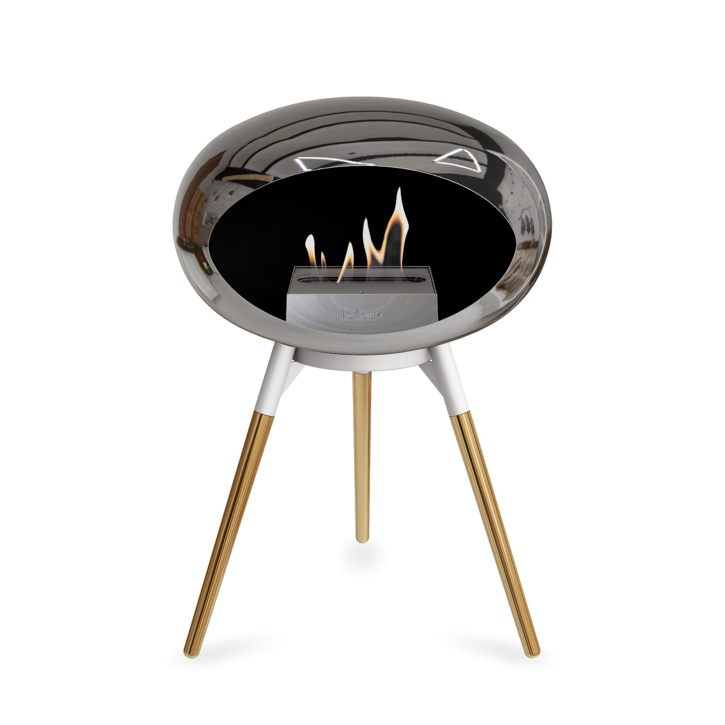 Le Feu Ground Low Dome <br>Chromed Silver