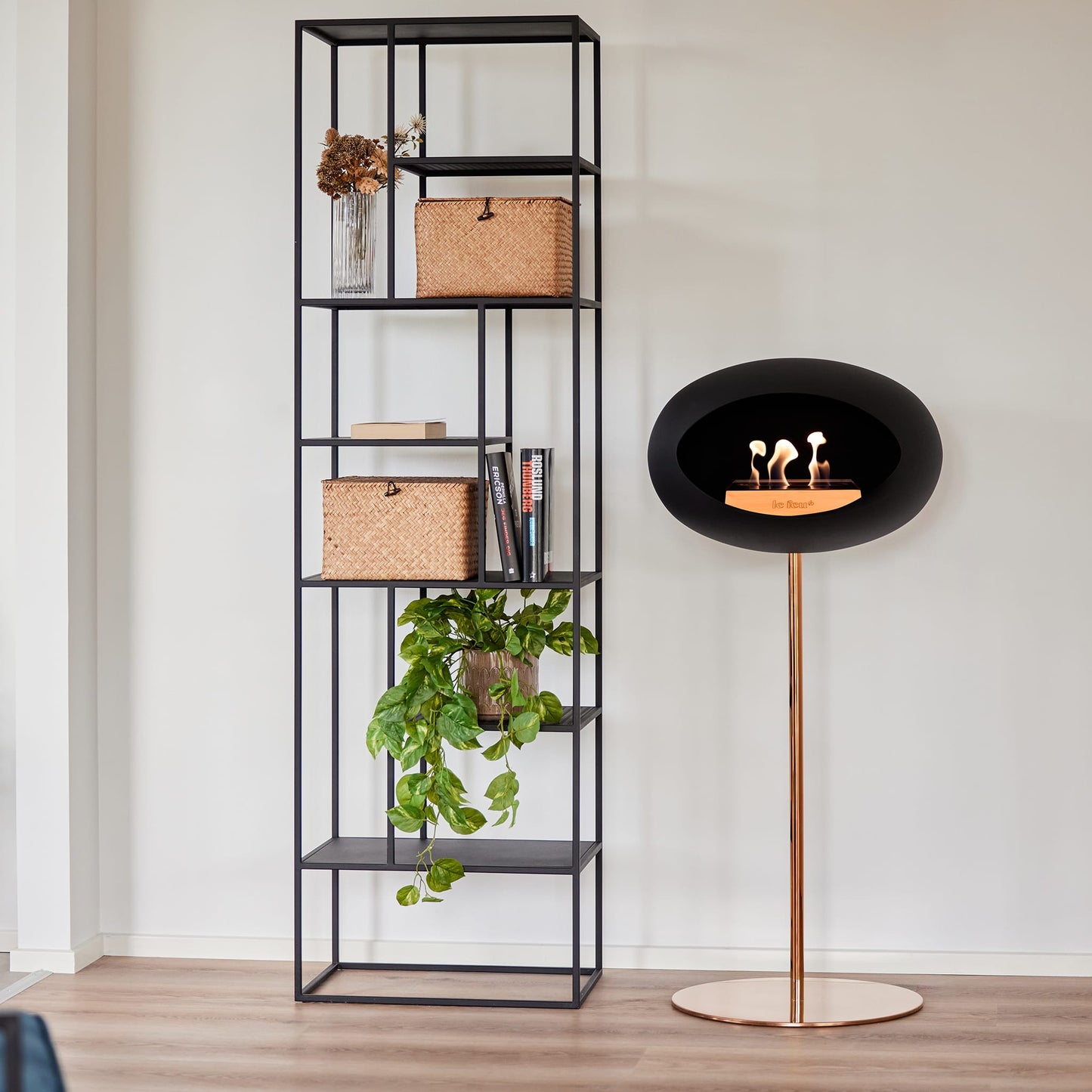 Le Feu Steel High Dome <br>Black