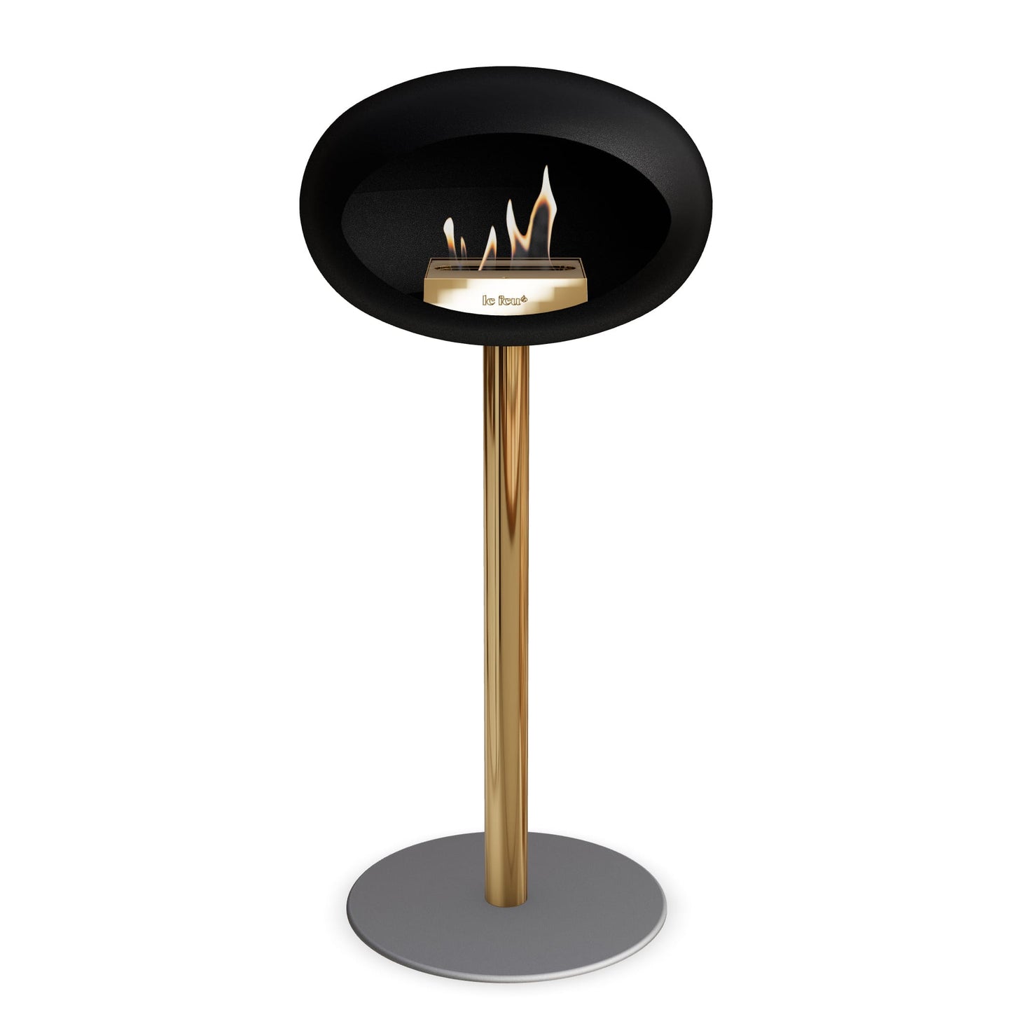 Le Feu Steel High Dome <br>Black