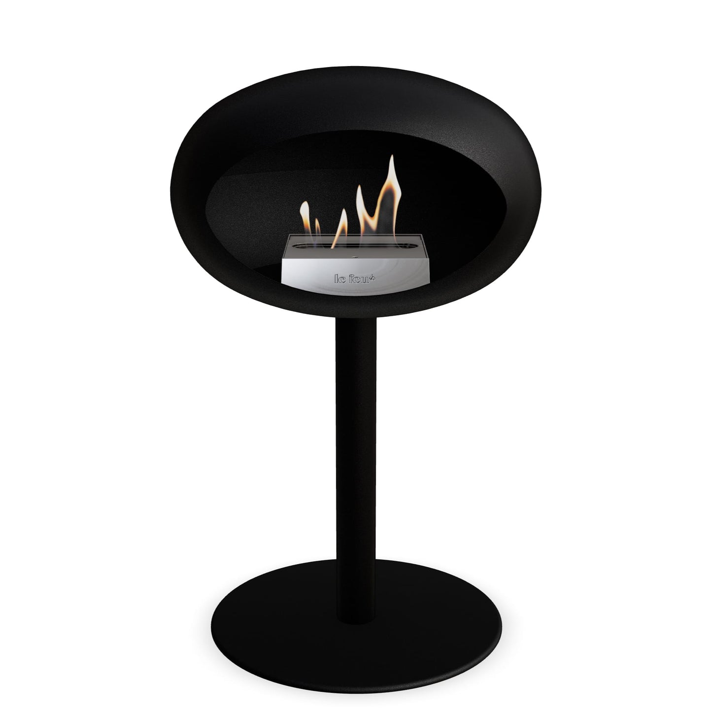 Le Feu Steel Low Dome <br>Black