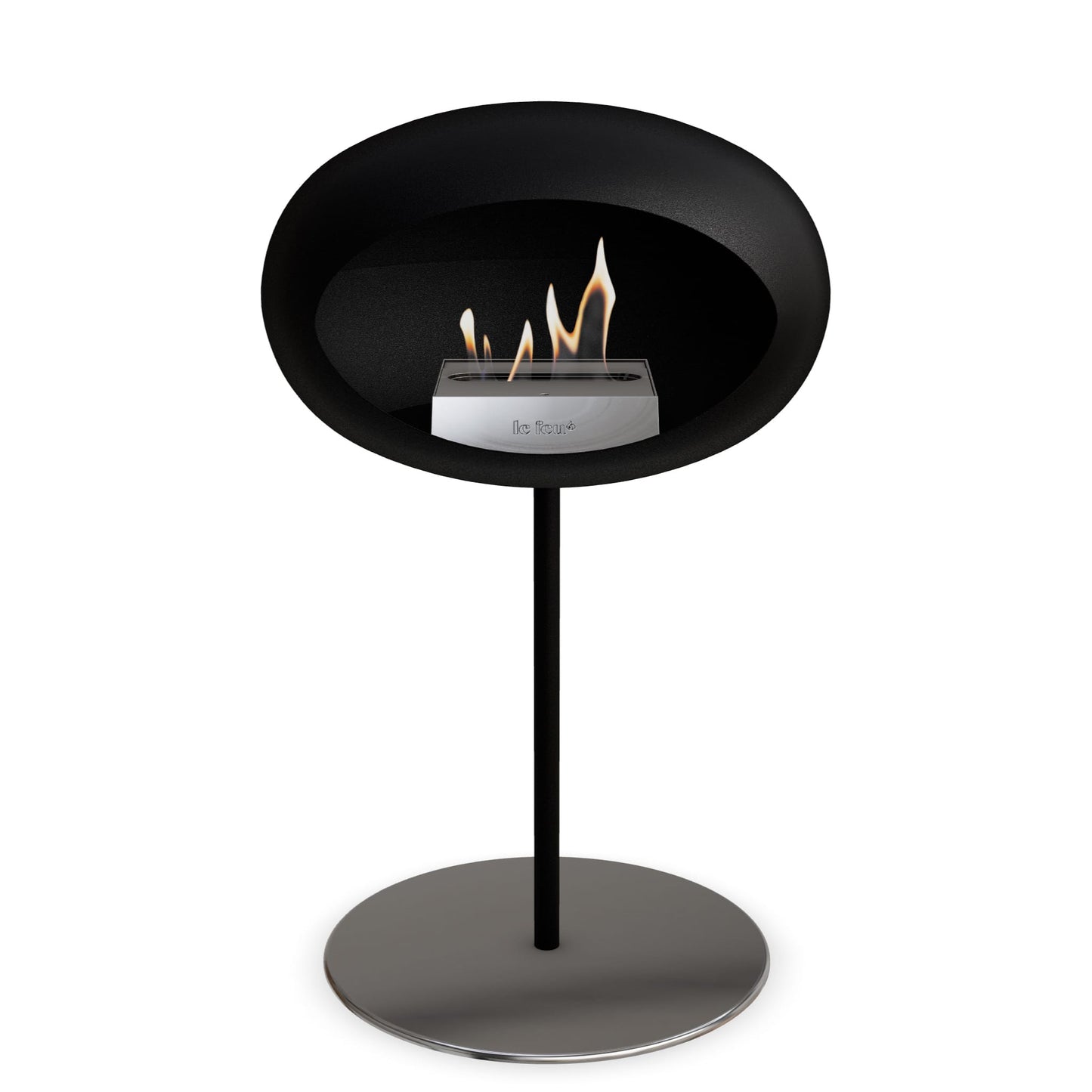 Le Feu Steel Low Dome <br>Black