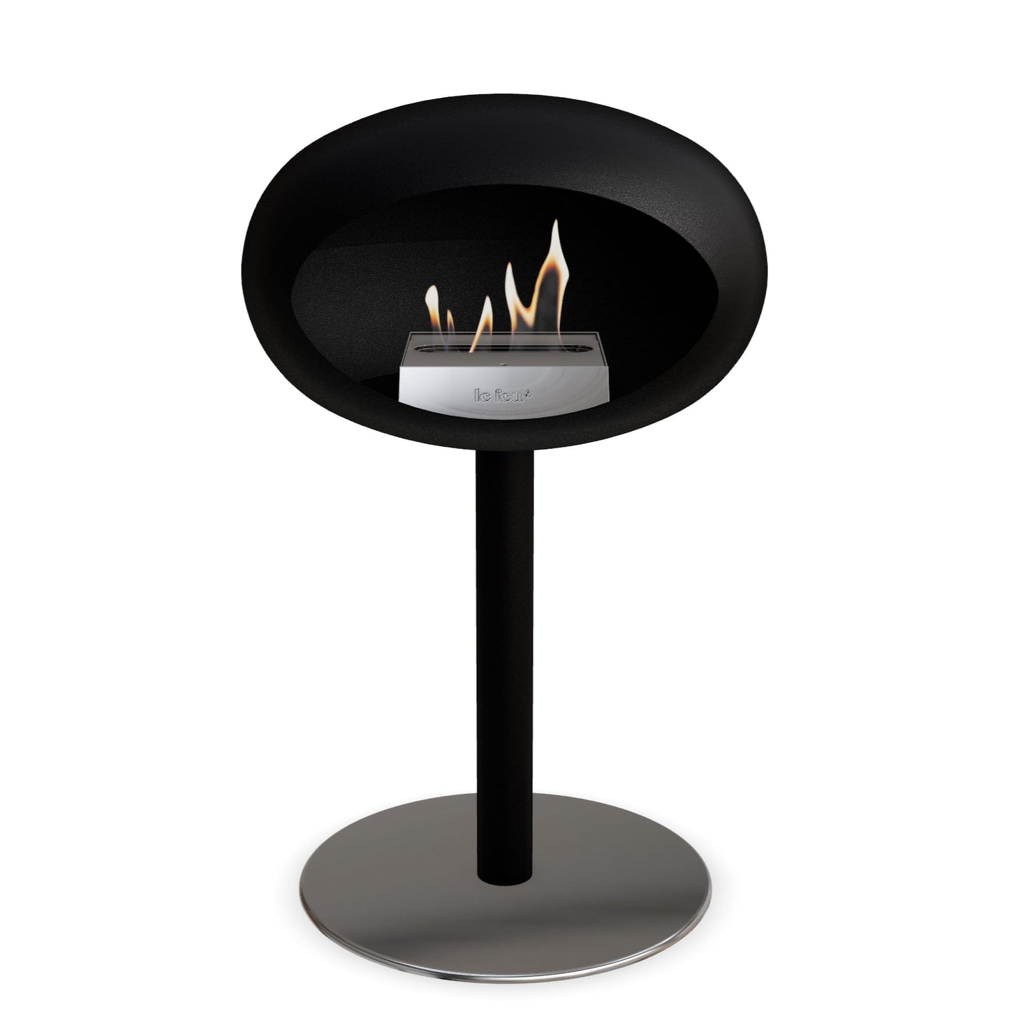 Le Feu Steel Low Dome <br>Black