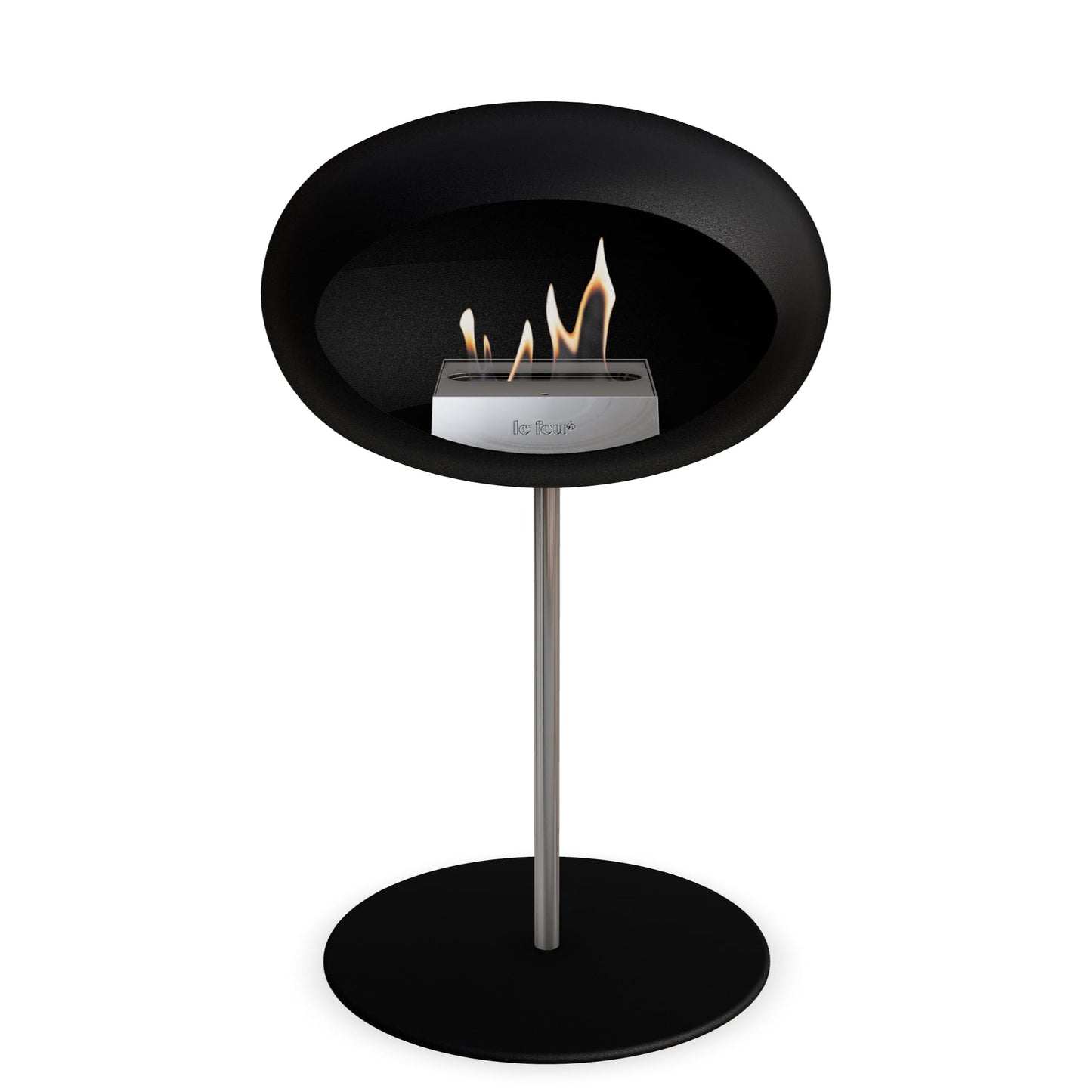 Le Feu Steel Low Dome <br>Black