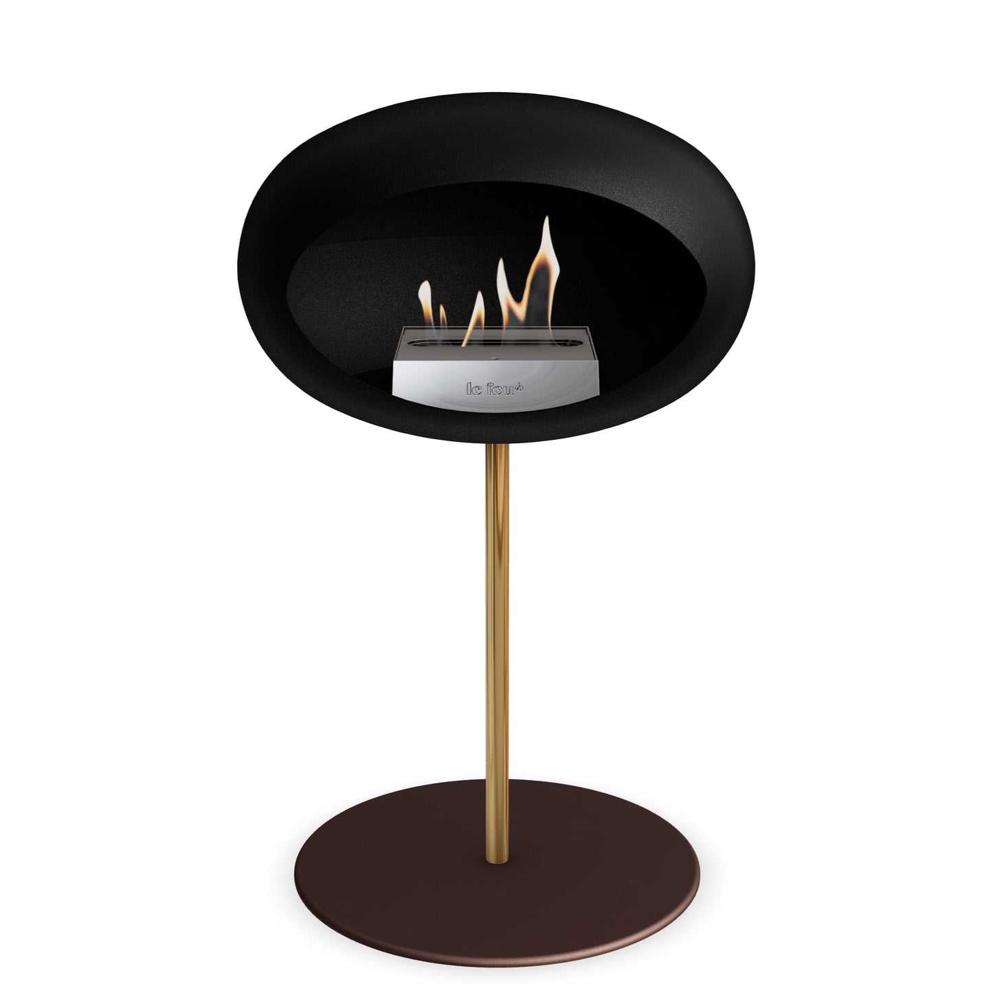 Le Feu Steel Low Dome <br>Black