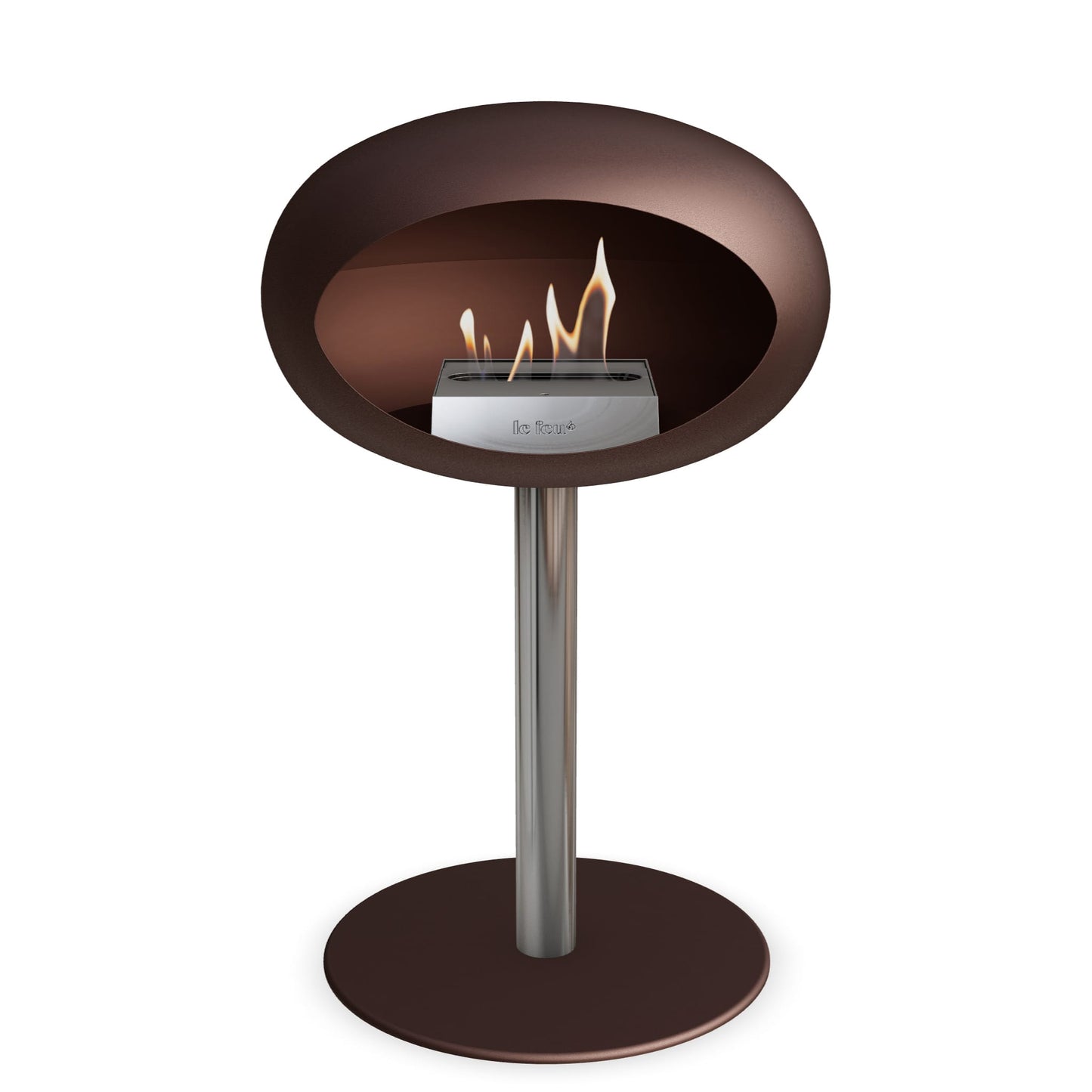 Le Feu Steel Low Dome <br>Mocca