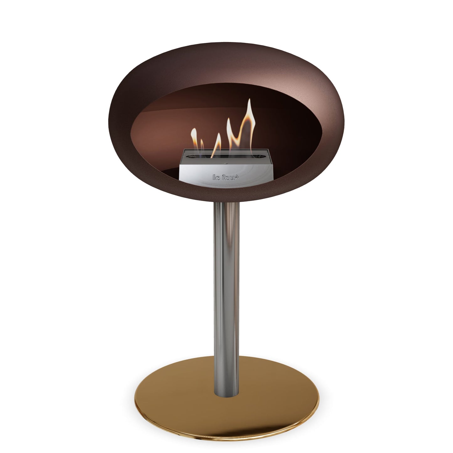 Le Feu Steel Low Dome <br>Mocca