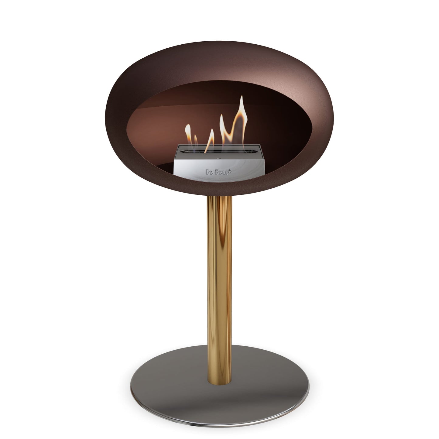 Le Feu Steel Low Dome <br>Mocca